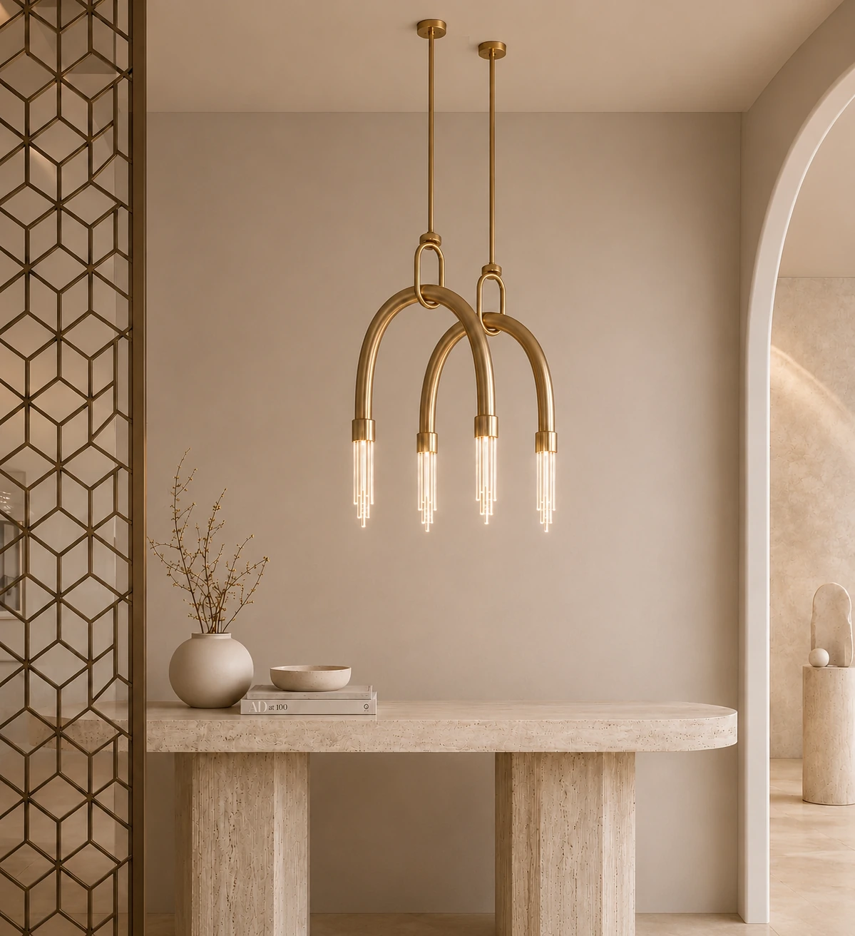 ARCUS candeeiro suspenso Illumus Collection em ambiente interior