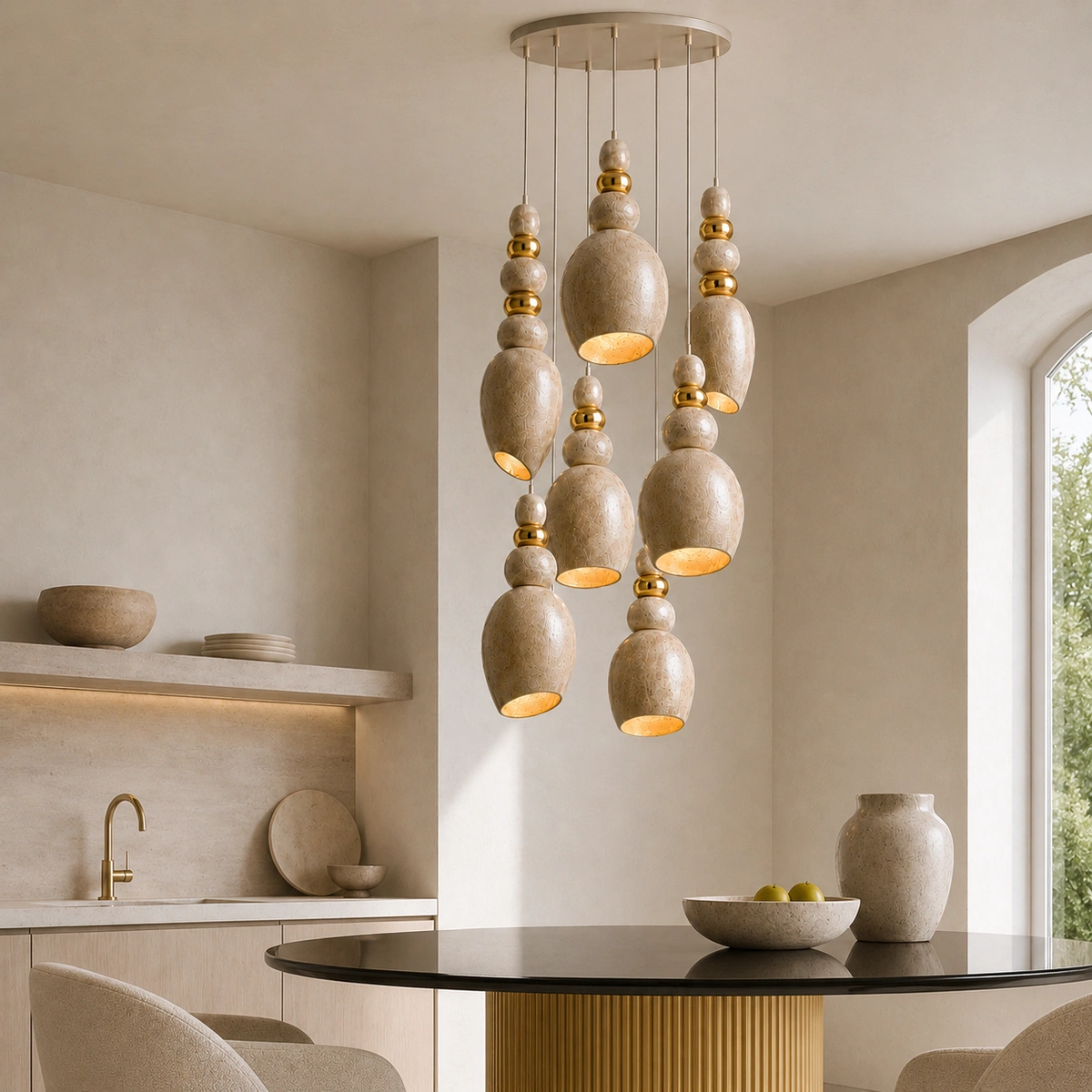 NACRE 7 — luminária da coleção Illumus Lighting aplicada em ambiente — REF. IL.CL.010.09