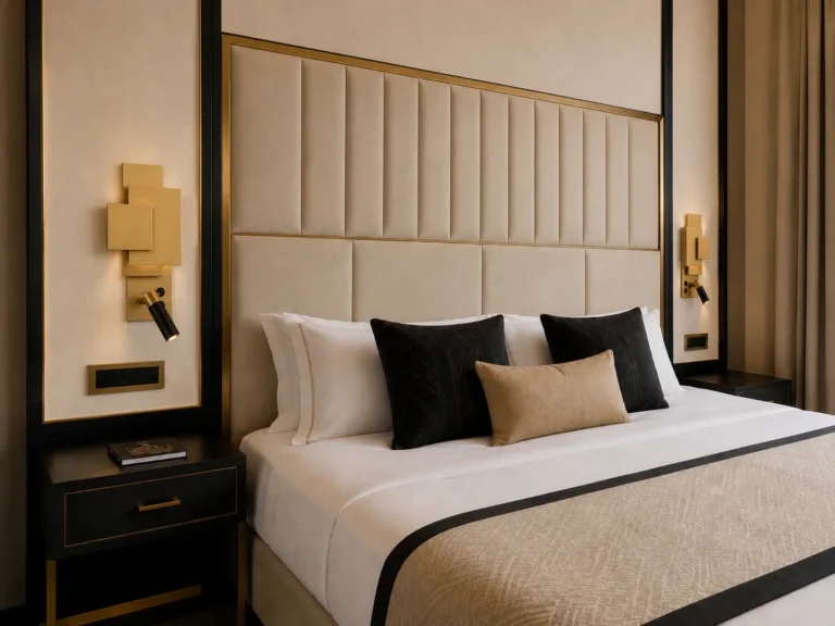 KENZO em ambiente de quarto premium