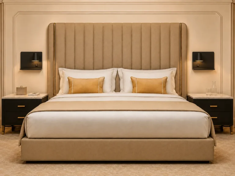 VARNA em ambiente de quarto premium