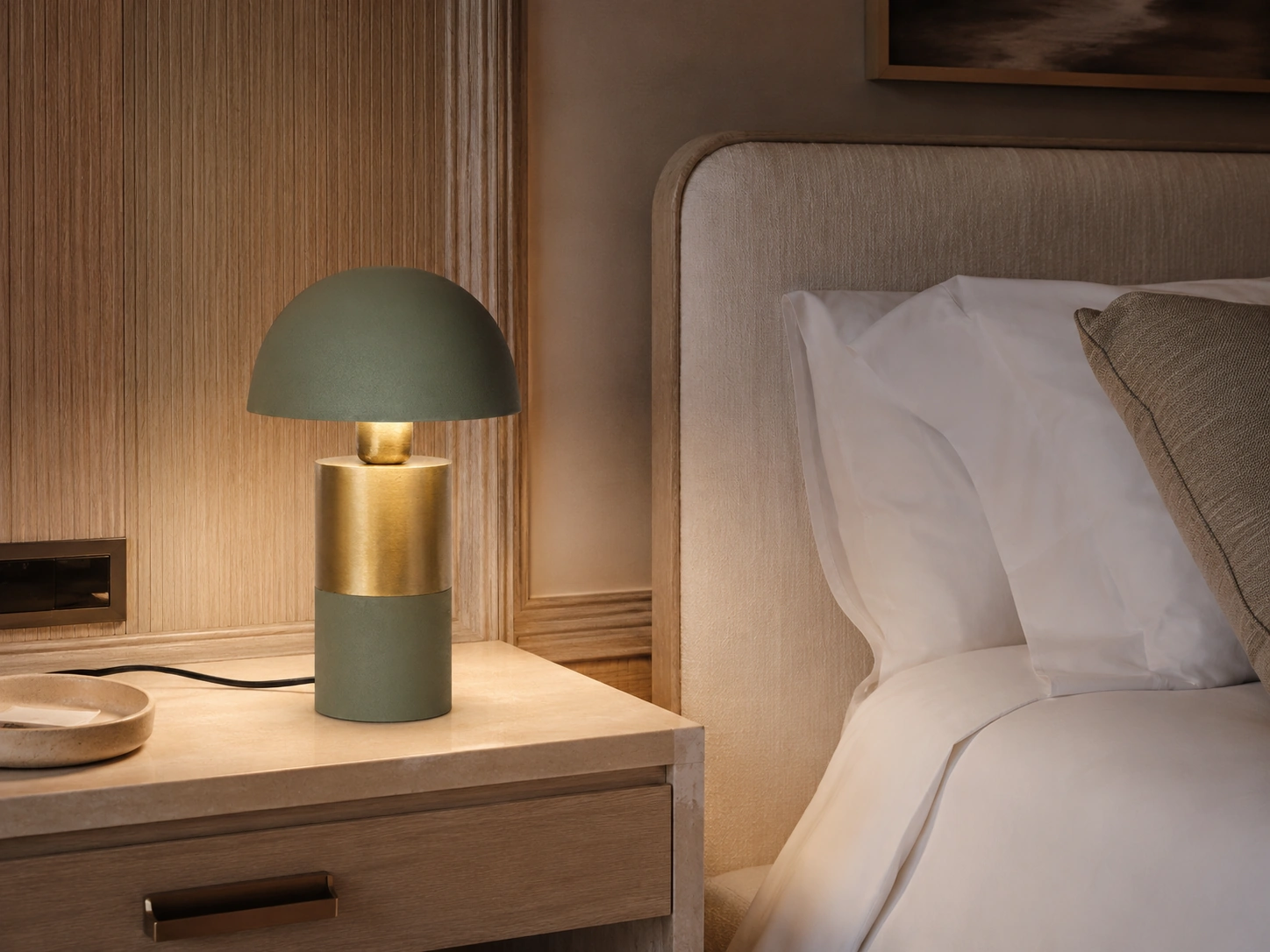 STRATA table lamp in a premium hospitality interior