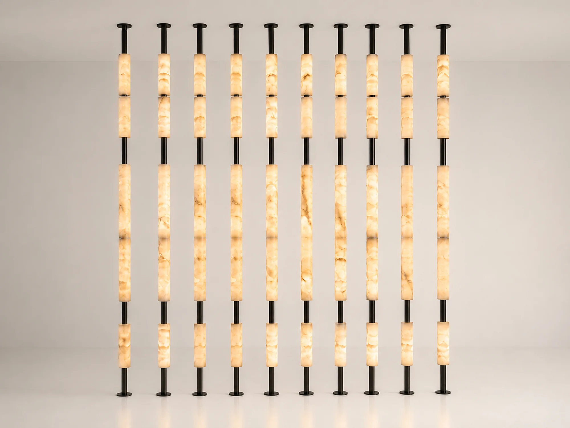 CAIRO divisória luminosa decorativa Illumus Lighting pormenor de produto