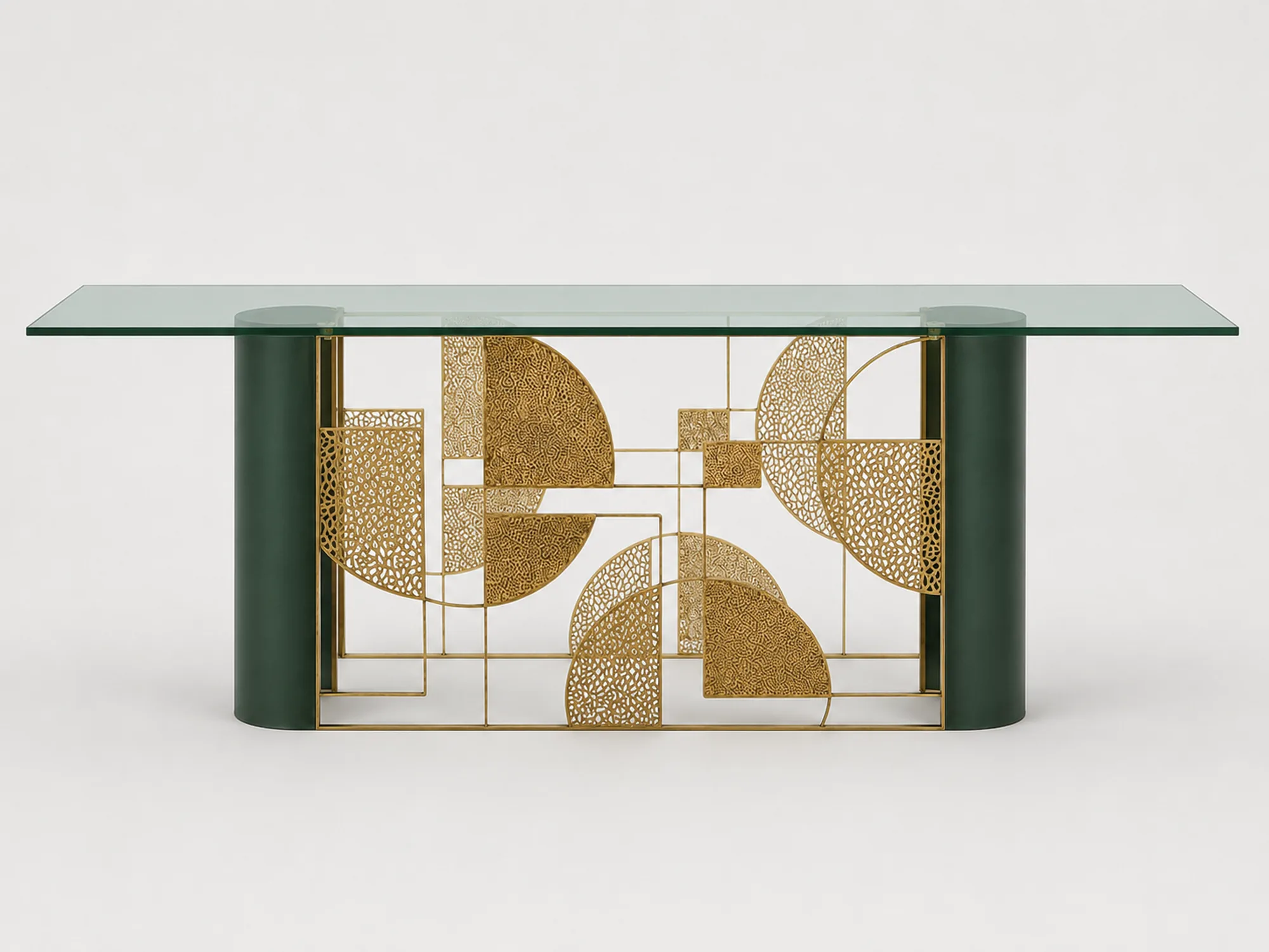 Mezzaluna mesa Illumus Lighting pormenor de produto