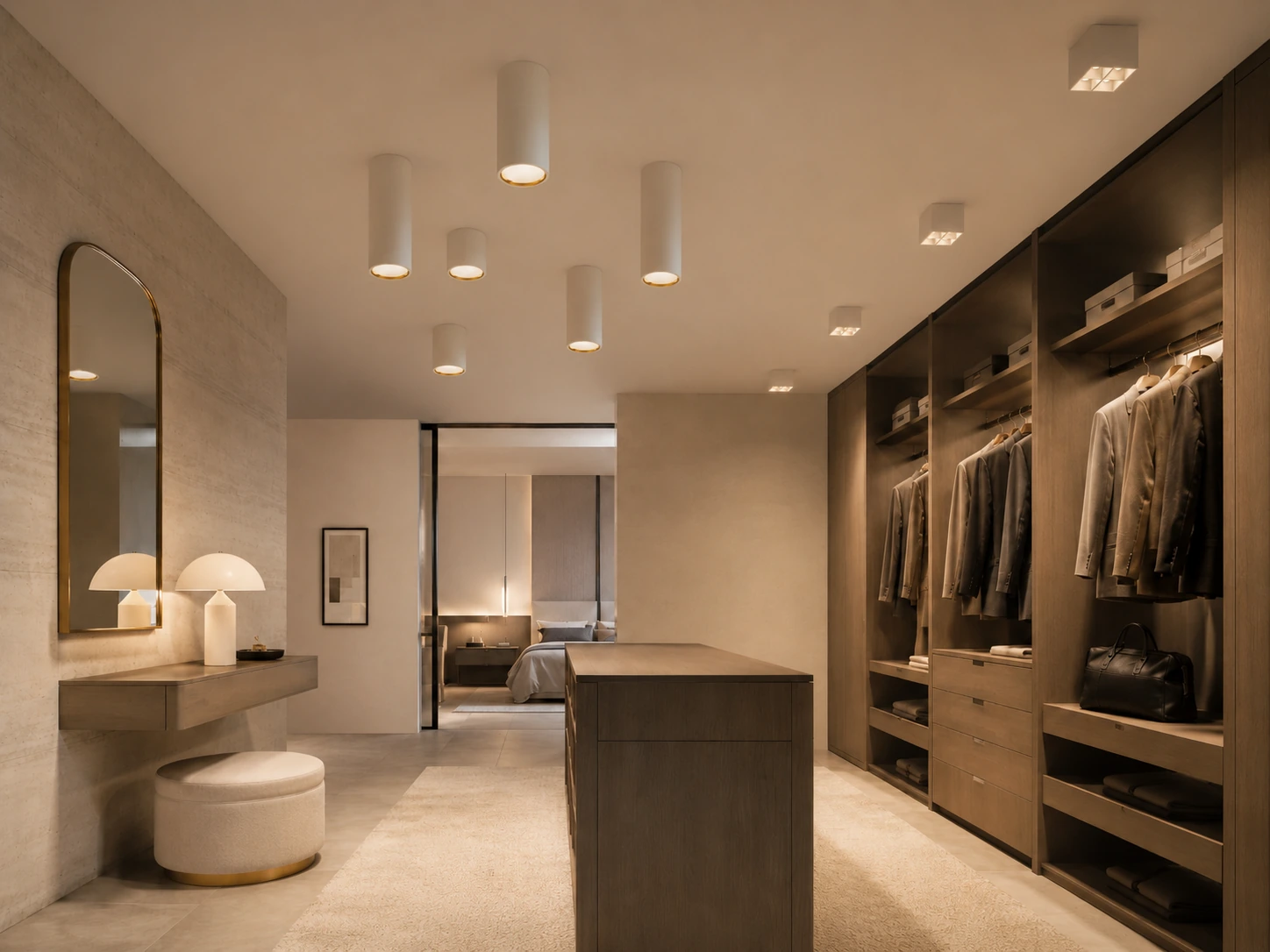 GALERIA LUNA installed in a premium hospitality dressing room