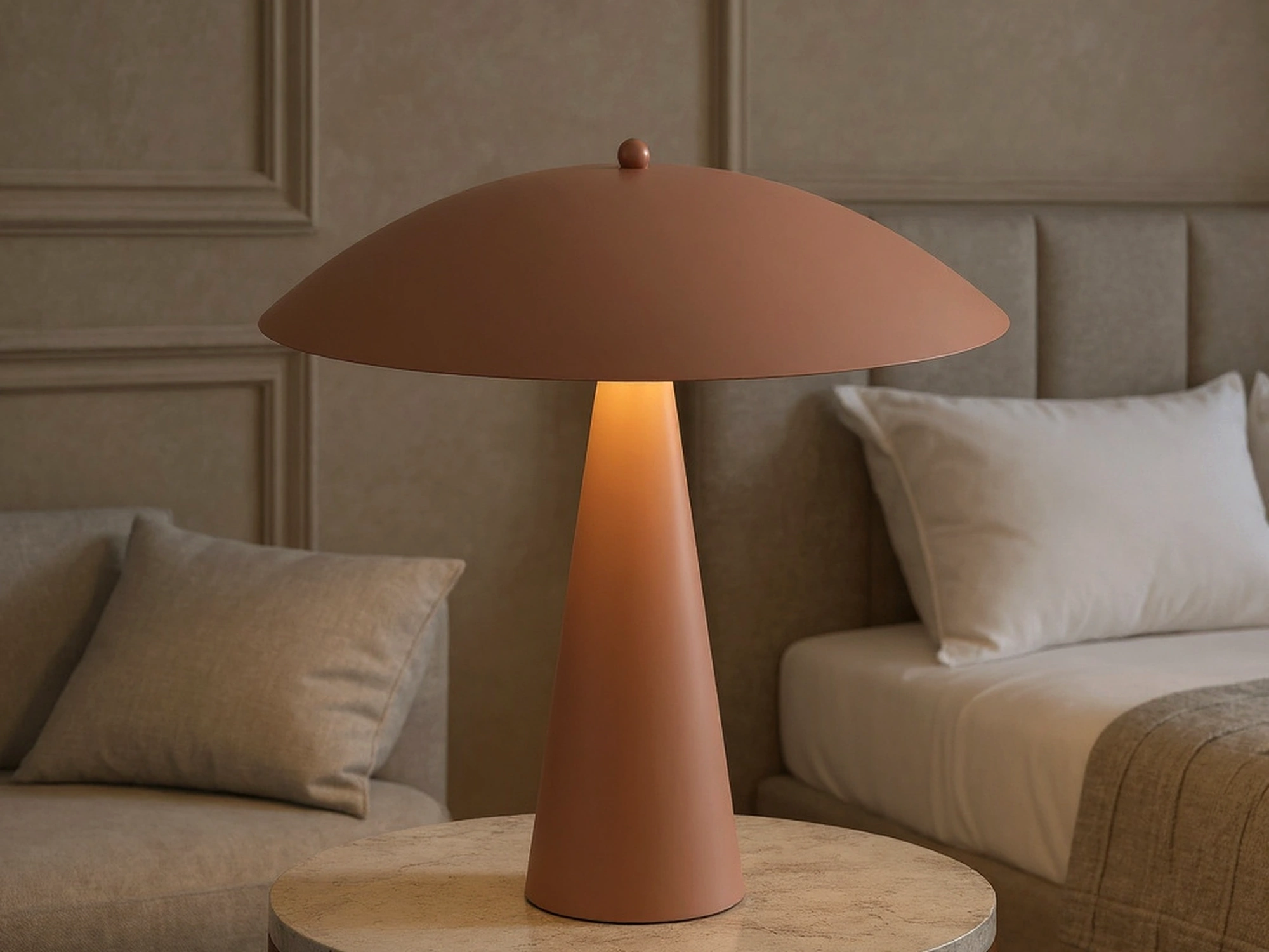 SIENNA table lamp in a premium hospitality interior